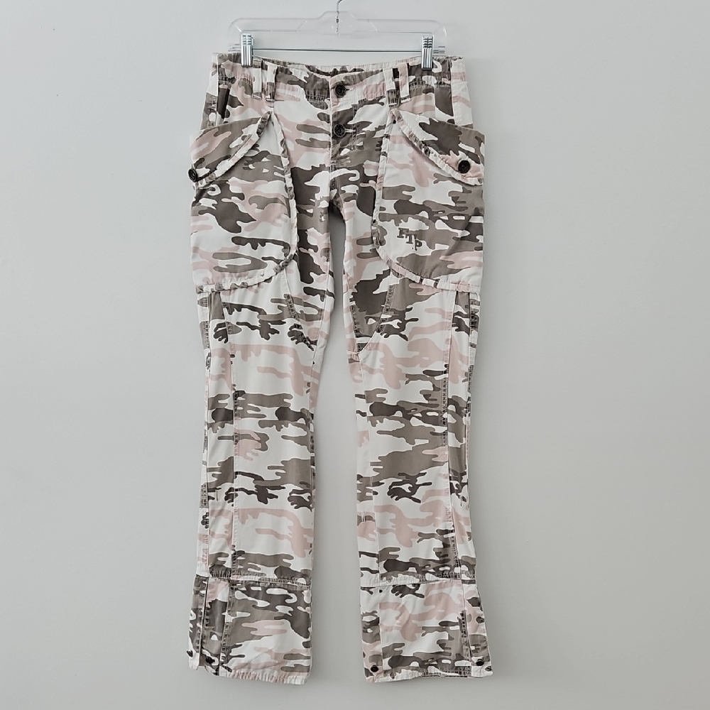 Freeman T Porter Pink Gray Camo Cargo Pants‎ Size 30